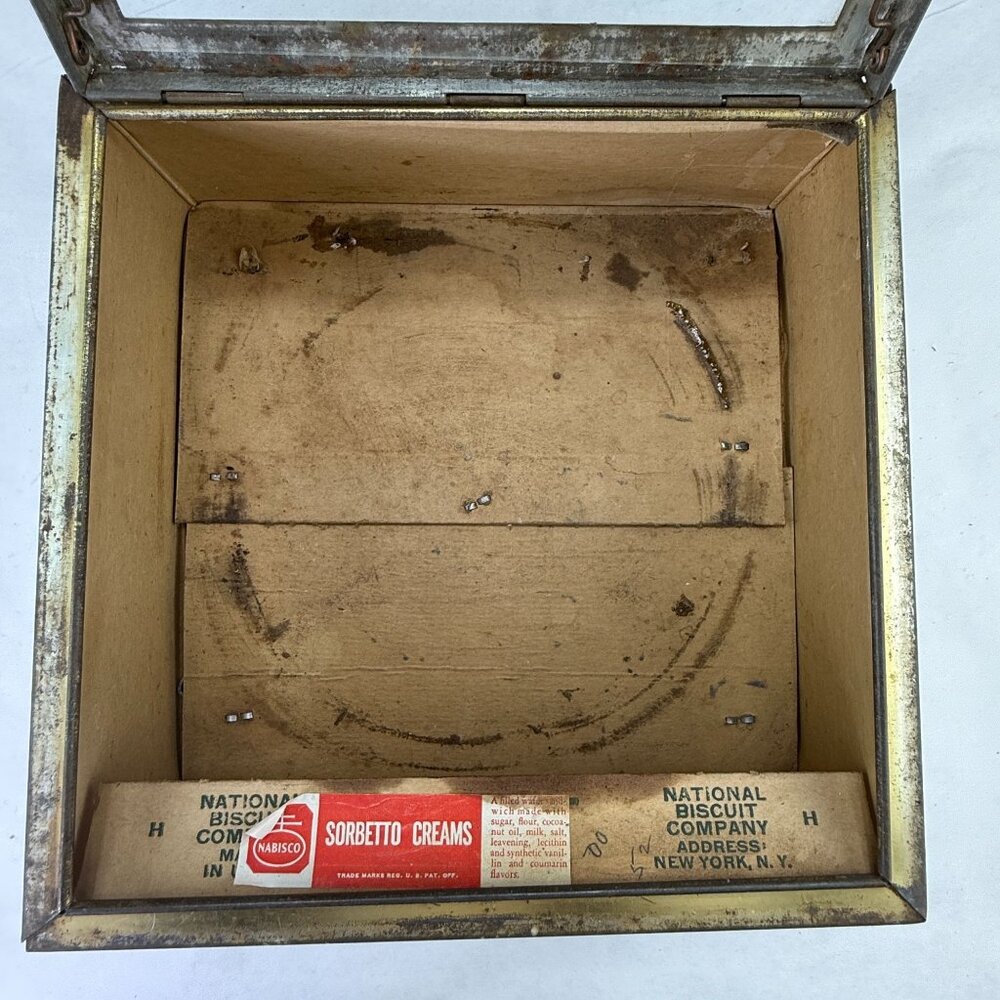 Vintage National Biscuit Company Nabisco Display Box With Glass Lid - Picture 4 of 16